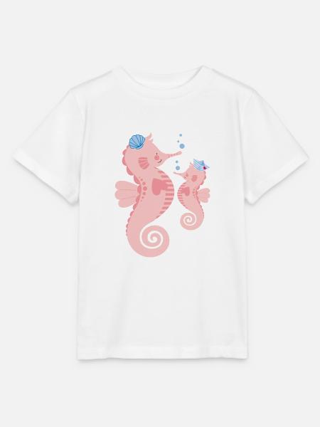 Seepferdchen - Stanley/Stella Kinder T-Shirt MINI CREATOR  - Weiß