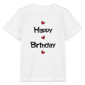 ALLES GUTE ZUM GEBURTSTAG. ALLES GUTE ZUM GEBURTSTAG. JAHRESTAG. - Stanley/Stella Kinder T-Shirt MINI CREATOR  - Weiß - Vorne - Maike (125cm)