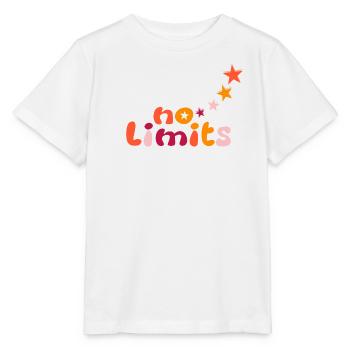 Pas de limites en jaune, orange, rouge - T-shirt bio MINI CREATOR Stanley/Stella Enfant - blanc - Devant - Maike (125cm)