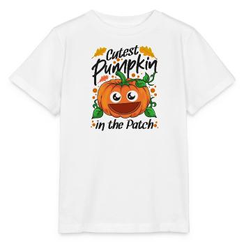Cutest Pumpkin In The Patch Halloween - Stanley/Stella MINI CREATOR Kids’ T-Shirt - white - Front - Maike (125cm)