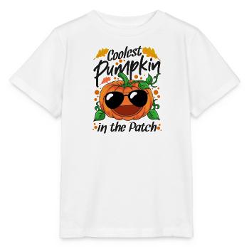 Coolest Pumpkin In The Patch Halloween - Stanley/Stella MINI CREATOR Kids’ T-Shirt - white - Front - Maike (125cm)