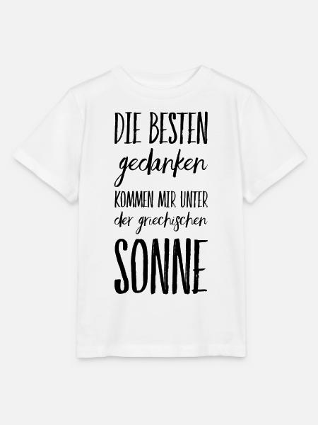 Lustiger Griechischer Spruch Griechenland Geschenk - Stanley/Stella Kinder T-Shirt MINI CREATOR - Weiß
