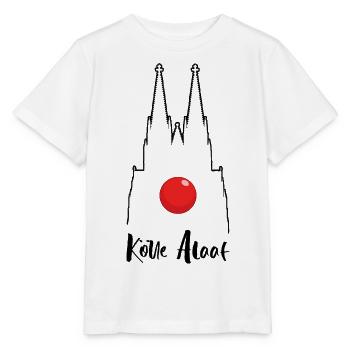 Carnival Kölle Alaaf at Cologne Cathedral - Stanley/Stella MINI CREATOR Kids’ T-Shirt - white - Front - Maike (125cm)