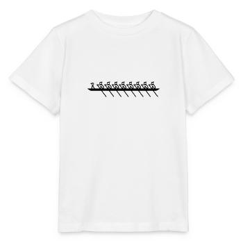 Rudern - Doppel Achter (8x+) mit Steuermann - Stanley/Stella Kinder T-Shirt MINI CREATOR  - Weiß - Vorne - Maike (125cm)