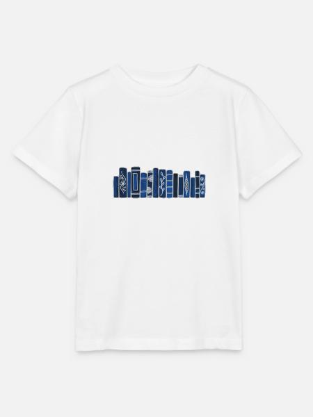 Antike blaue Bücher - Stanley/Stella Kinder T-Shirt MINI CREATOR - Weiß