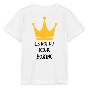 Kickboxing / Kick-Boxeur / Kick Boxing / - T-shirt bio MINI CREATOR Stanley/Stella Enfant - blanc - Devant - Maike (125cm)