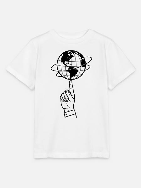 Welt balancieren | Welt im Gleichgewicht - Stanley/Stella Kinder T-Shirt MINI CREATOR - Weiß