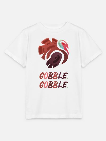 Gobble Gobble – Funny Turkey Design - Stanley/Stella Kinder T-Shirt MINI CREATOR - Weiß