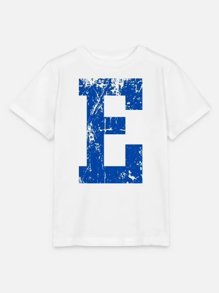 Letter e sport retro - Stanley/Stella Kinder T-Shirt MINI CREATOR - Weiß