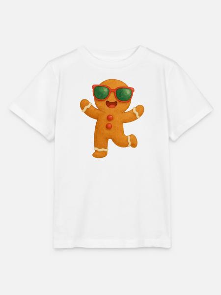 Sonnenbrillen-Gingerbread Spaß - Stanley/Stella Kinder T-Shirt MINI CREATOR - Weiß