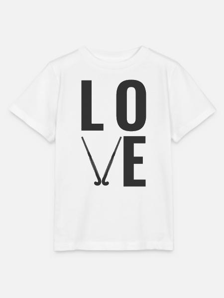 Field Hockey Love - Stanley/Stella Kinder T-Shirt MINI CREATOR - Weiß