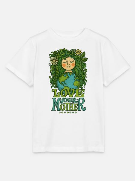 Liebe deine Mutter Erde - Stanley/Stella Kinder T-Shirt MINI CREATOR - Weiß
