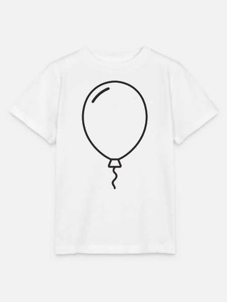 Luftballon Ballon - Stanley/Stella Kinder T-Shirt MINI CREATOR - Weiß
