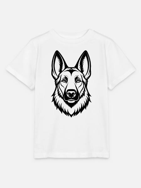 Deutscher Schäferkopf - Stanley/Stella Kinder T-Shirt MINI CREATOR  - Weiß