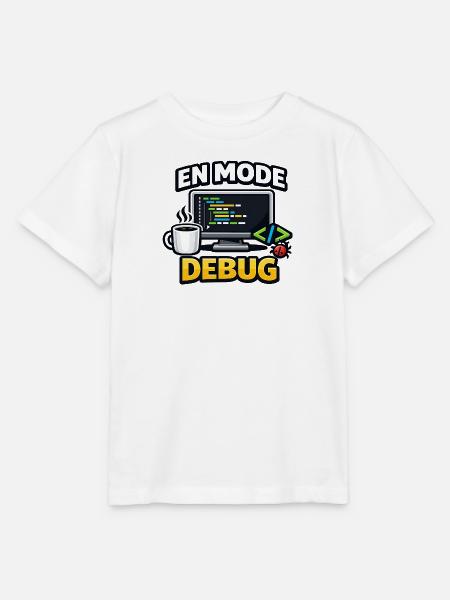 Im Debug-Modus Humor-Entwickler - Stanley/Stella Kinder T-Shirt MINI CREATOR - Weiß