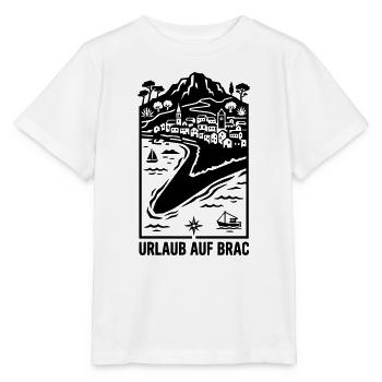 Urlaub auf Brac Kroatien - Stanley/Stella Kinder T-Shirt MINI CREATOR  - Weiß - Vorne - Maike (125cm)