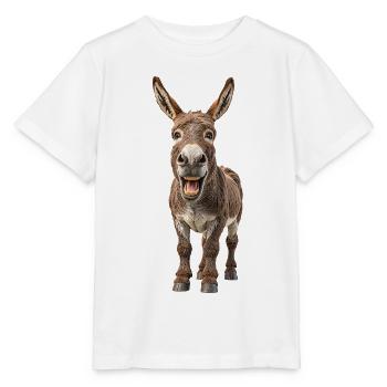 Esel - Stanley/Stella Kinder T-Shirt MINI CREATOR  - Weiß - Vorne - Maike (125cm)