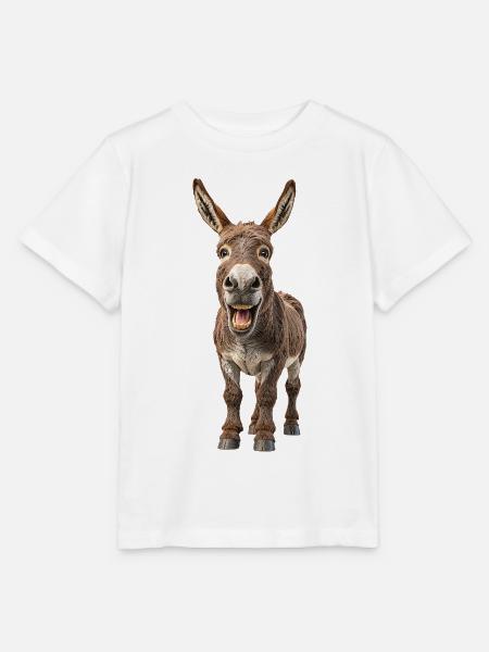 Esel - Stanley/Stella Kinder T-Shirt MINI CREATOR - Weiß