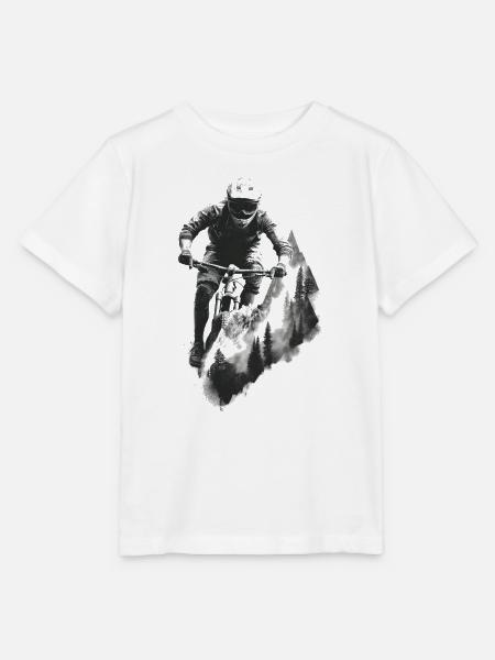 Mountainbike Downhill Fahrer MTB Freeride Geschenk - Stanley/Stella Kinder T-Shirt MINI CREATOR  - Weiß