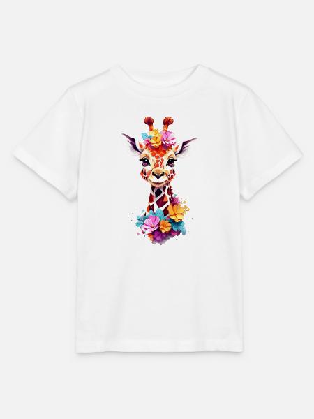 Giraffe V1 24 05 - Stanley/Stella Kinder T-Shirt MINI CREATOR  - Weiß