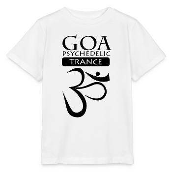 Goa Psychedelic Trance Logo - Stanley/Stella Kinder T-Shirt MINI CREATOR  - Weiß - Vorne - Maike (125cm)