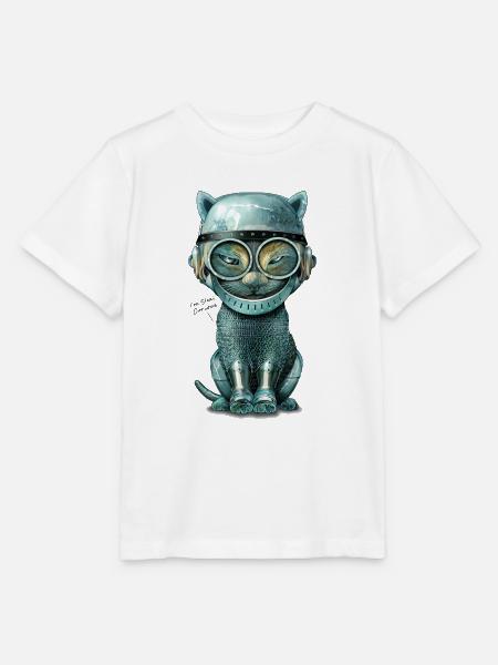 I'M STEEL CURIOUS - Stanley/Stella Kinder T-Shirt MINI CREATOR - Weiß