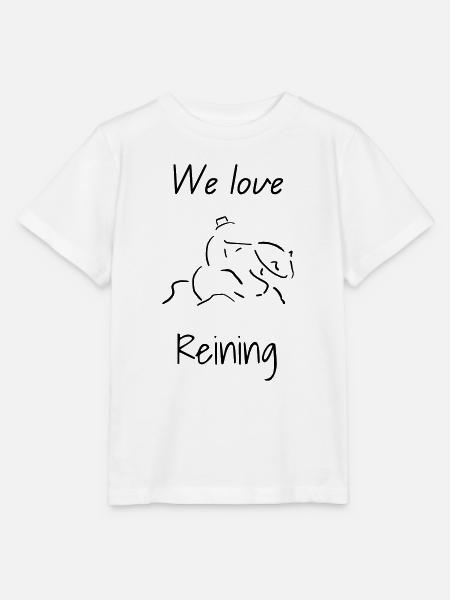 We love Reining - Stanley/Stella Kinder T-Shirt MINI CREATOR - Weiß