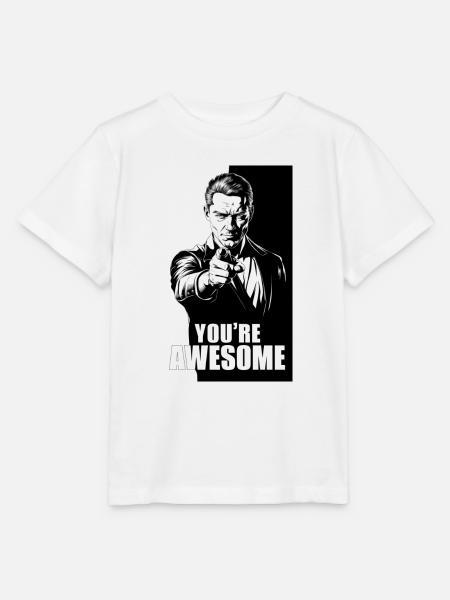 You‘re Awesome - Stanley/Stella Kinder T-Shirt MINI CREATOR - Weiß