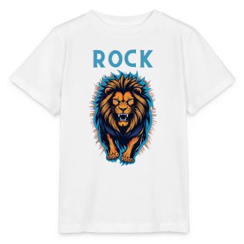 Rock Löwe - Stanley/Stella Kinder T-Shirt MINI CREATOR  - Weiß - Vorne - Maike (125cm)