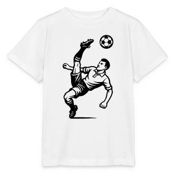 Footballeur aérien - T-shirt bio MINI CREATOR Stanley/Stella Enfant - blanc - Devant - Maike (125cm)