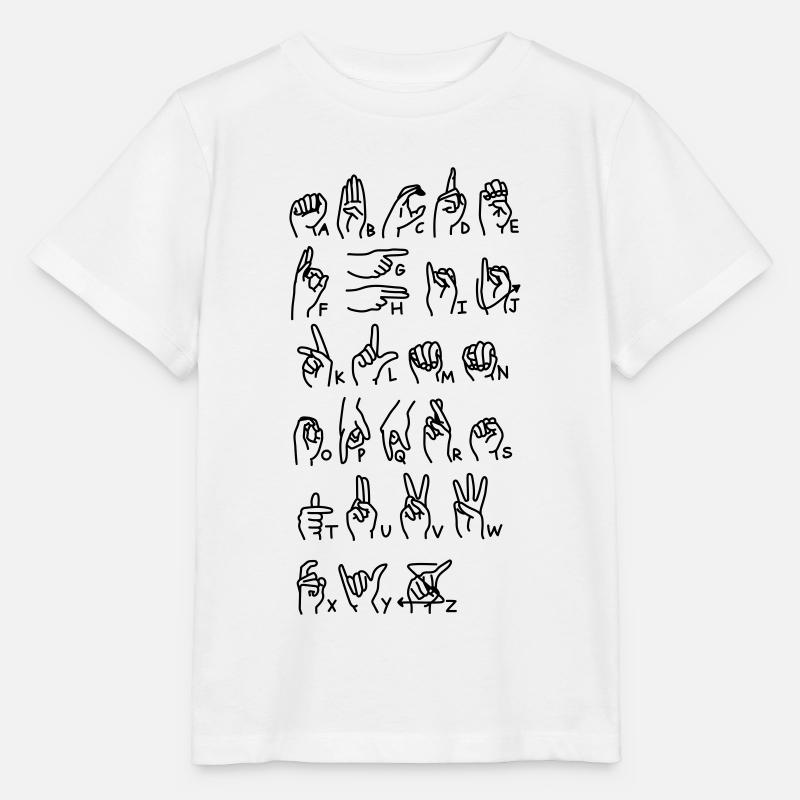 Gebärdensprache - Stanley/Stella Kinder T-Shirt MINI CREATOR - Weiß