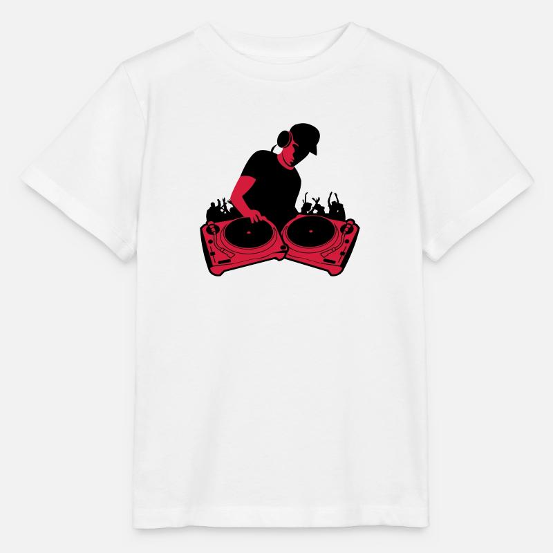 Platines DJ - T-shirt bio MINI CREATOR Stanley/Stella Enfant - blanc