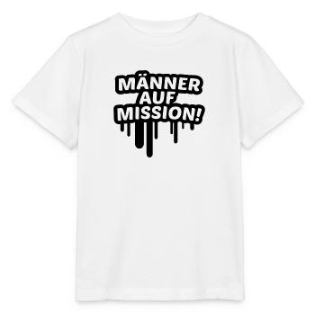 L'équipe hommes sur un équipage de la mission, JGA - T-shirt bio MINI CREATOR Stanley/Stella Enfant - blanc - Devant - Maike (125cm)