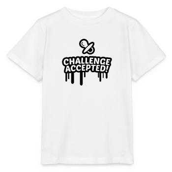 Schnuller Challenge accepted 1c - Stanley/Stella Kinder T-Shirt MINI CREATOR  - Weiß - Vorne - Maike (125cm)