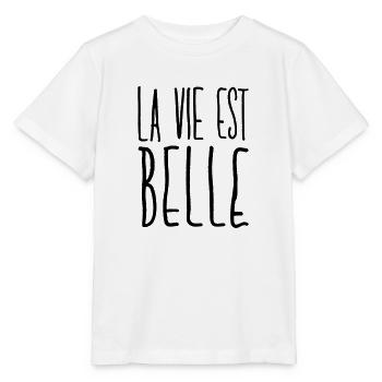 La vie est belle - T-shirt bio MINI CREATOR Stanley/Stella Enfant - blanc - Devant - Maike (125cm)