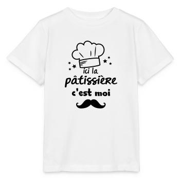 la pâtissière - T-shirt bio MINI CREATOR Stanley/Stella Enfant - blanc - Devant - Maike (125cm)