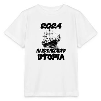 Ship of Fools Utopi 2024 - Dates - Stanley/Stella MINI CREATOR Kids’ T-Shirt - white - Front - Maike (125cm)