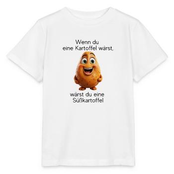 Süßkartoffel - Stanley/Stella Kinder T-Shirt MINI CREATOR  - Weiß - Vorne - Maike (125cm)