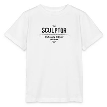 Bester Bildhauer - Handwerkskunst vom Feinsten - Stanley/Stella Kinder T-Shirt MINI CREATOR  - Weiß - Vorne - Maike (125cm)