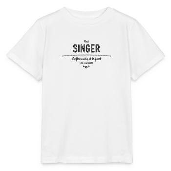 Meilleur chanteur - artisanat à son meilleur - T-shirt bio MINI CREATOR Stanley/Stella Enfant - blanc - Devant - Maike (125cm)