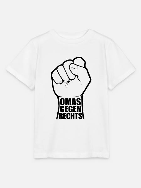 Omas gegen rechts - Stanley/Stella Kinder T-Shirt MINI CREATOR - Weiß