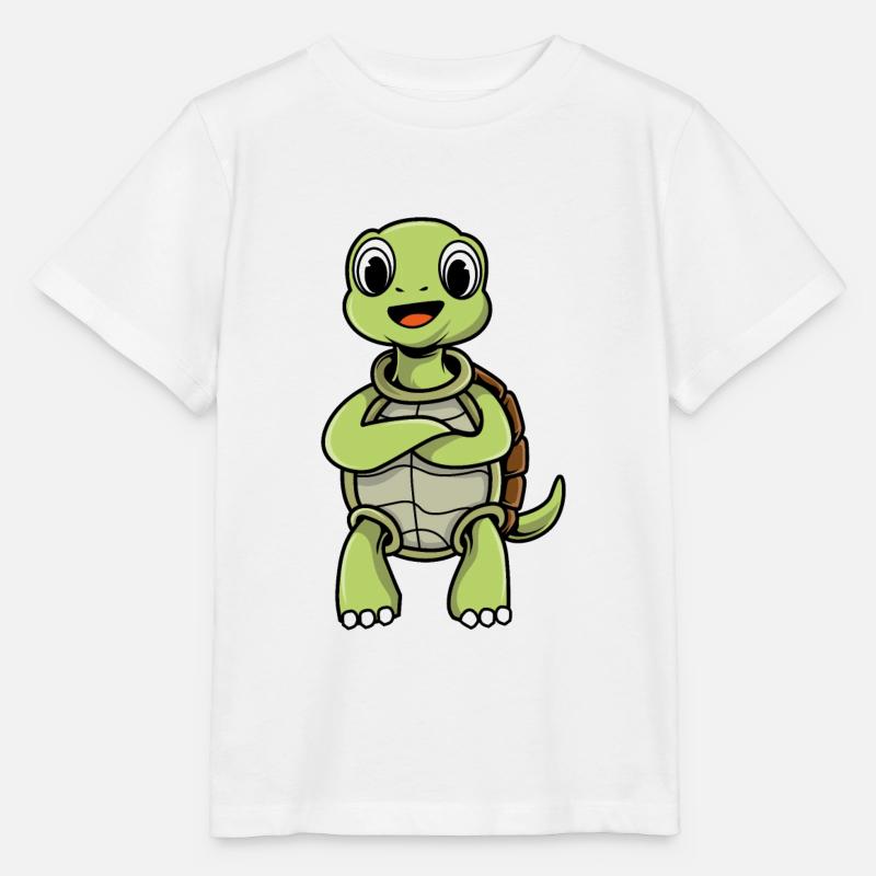 tortue - T-shirt bio MINI CREATOR Stanley/Stella Enfant - blanc