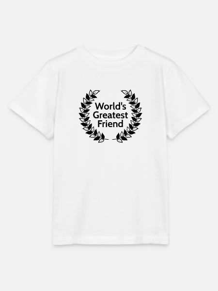 Worlds greatest friend - Stanley/Stella Kinder T-Shirt MINI CREATOR - Weiß