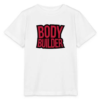 Bodybuilder text - T-shirt bio MINI CREATOR Stanley/Stella Enfant - blanc - Devant - Maike (125cm)