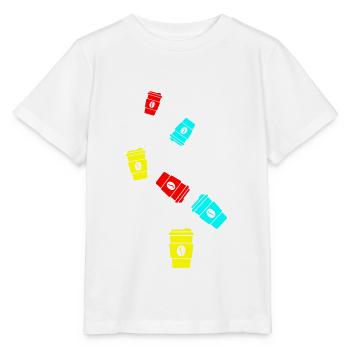 Coffee Symbol - Stanley/Stella MINI CREATOR Kids’ T-Shirt - white - Front - Maike (125cm)