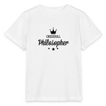 Original drei Sterne Deluxe Philosoph - Stanley/Stella Kinder T-Shirt MINI CREATOR  - Weiß - Vorne - Maike (125cm)
