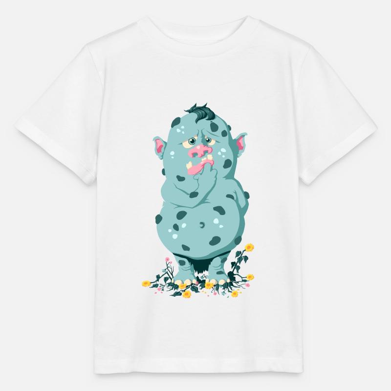 Troll im Blumenbeet - Stanley/Stella Kinder T-Shirt MINI CREATOR - Weiß