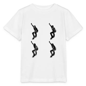 Skateboarder Skateboard Skater Skate Skateing - Stanley/Stella MINI CREATOR Kids’ T-Shirt - white - Front - Maike (125cm)