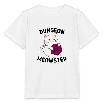 Dungeon meowster jeu de rôle Nerd Geek cadeau - T-shirt bio MINI CREATOR Stanley/Stella Enfant - blanc - Devant - Maike (125cm)