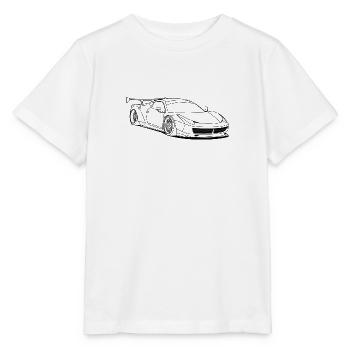 custom car outlines - Stanley/Stella MINI CREATOR Kids’ T-Shirt - white - Front - Maike (125cm)